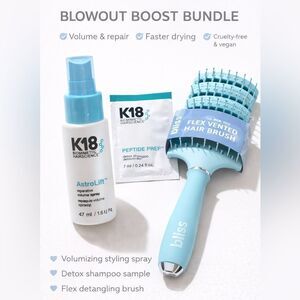 K18 AstroLift Volume Spray 47mL + Bliss Flex Brush + K18 Peptide Prep Sample